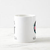 Mug Aquarelle Monogramme Personnalisée Lettre simple C (Centre)