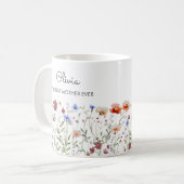 Mug Aquarelle monographique Colorful Fleur sauvage Mea (Devant gauche)