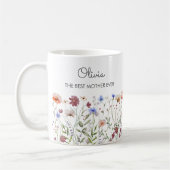 Mug Aquarelle monographique Colorful Fleur sauvage Mea (Gauche)