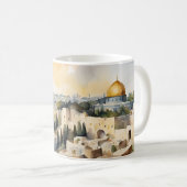 Mug aquarelle Mosquée Al Aqsa – Un souvenir de Jér (Devant droit)