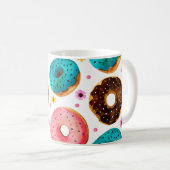 Mug Aquarelle motif avec rose, bleu et chocolat d (Devant droit)