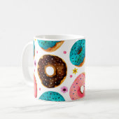 Mug Aquarelle motif avec rose, bleu et chocolat d (Devant gauche)