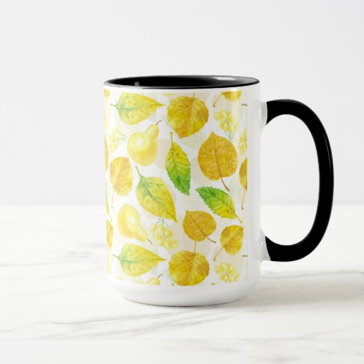 Mug Aquarelle motif d'automne (Droite)