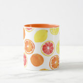 Mug Aquarelle Motif de fruits d'agrumes (Centre)