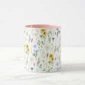 Mug Aquarelle Motif floral de prairie sauvage (Centre)