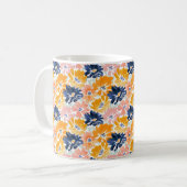 Mug Aquarelle Motif Floral Rétro (Devant gauche)