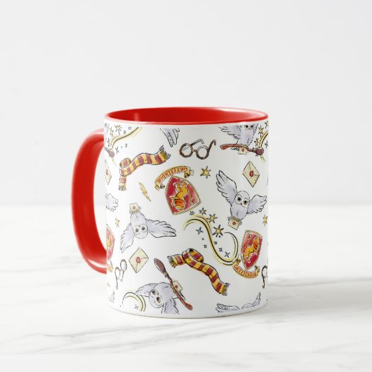Mug Aquarelle motif GRYFFINDOR™ Hedwig (Devant gauche)