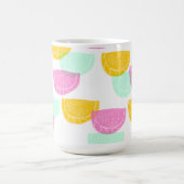 Mug Aquarelle Motif Pastèque Rose Vert Jaune (Centre)