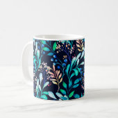 Mug Aquarelle motif sans couture. Botanique complexe (Devant gauche)