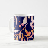 Mug Aquarelle motif sans couture. Botanique rustique f (Devant gauche)