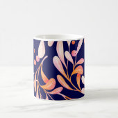 Mug Aquarelle motif sans couture. Botanique rustique f (Centre)