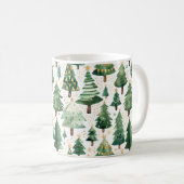 Mug Aquarelle Musique d'arbre de Noël (Devant droit)