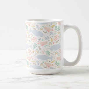 Mug Aquarelle Narwhal et Motif de phoque
