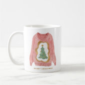 Mug Aquarelle Noël Arbre laide Sweat Holiday (Gauche)