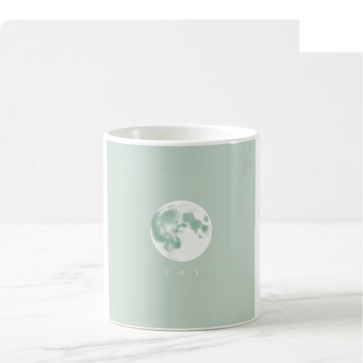 Mug aquarelle Noël - Blanc & Vert