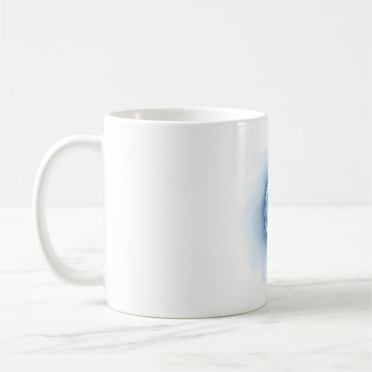 Mug Aquarelle Noël - Glacé & Argent (Gauche)