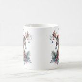 Mug Aquarelle Noël rennes (Centre)