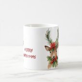 Mug Aquarelle Noël rennes (Centre)