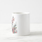 Mug Aquarelle Noël rennes (Centre)