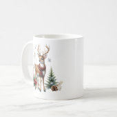 Mug Aquarelle Noël rennes (Devant gauche)