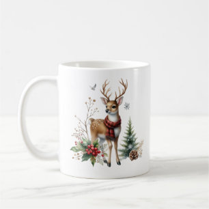 Mug Aquarelle Noël rennes
