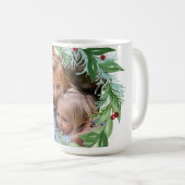 Mug Aquarelle Noël Vacances PHOTO Wreath (Devant droit)