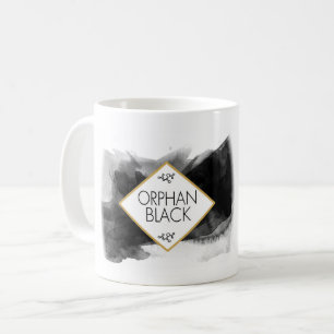Mug Aquarelle noire noire orpheline