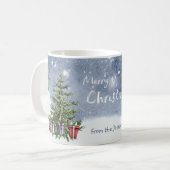 Mug Aquarelle nostalgique Cadeaux de lanterne de Noël (Devant gauche)