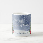 Mug Aquarelle nostalgique Cadeaux de lanterne de Noël (Centre)