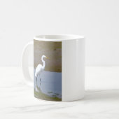Mug Aquarelle numérique Egret Wetlands (Devant gauche)