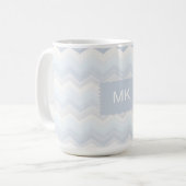 Mug Aquarelle Ocean Shades Chevron (Devant gauche)