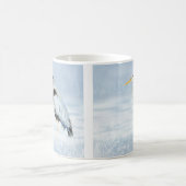 Mug Aquarelle Oiseau de grand héron bleu (Centre)