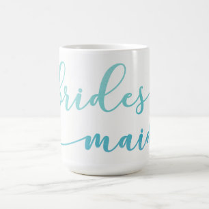 Mug Aquarelle Ombre bleu et Turquoise Cadeau de la ser