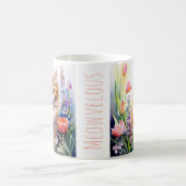 Mug Aquarelle Orange Tabby Kitty Chat Dans Le Jardin F (Centre)