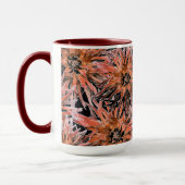 Mug Aquarelle orangée et marron. (Gauche)