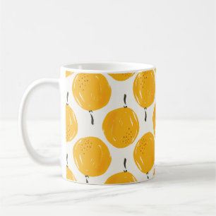 Mug Aquarelle oranges fruit peinture à la main illustr