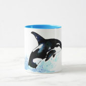 Mug Aquarelle Orca (Centre)