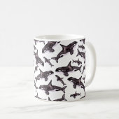 Mug Aquarelle Orca (Devant droit)