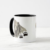 Mug Aquarelle originale Grizzli Ours Nature animale (Devant gauche)