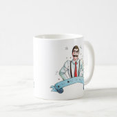 Mug Aquarelle papa dans les suspensions (Devant droit)