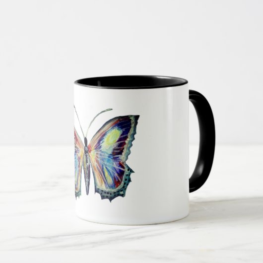 Mug Aquarelle papillon (Devant droit)