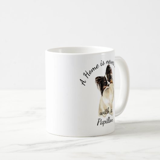 Mug Aquarelle Papillon chien animal animal animal de c (Devant droit)