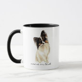 Mug Aquarelle Papillon chien, animal de compagnie (Gauche)