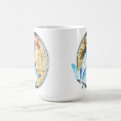 Mug Aquarelle Papillon Et Cadre (Centre)