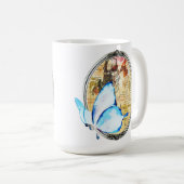 Mug Aquarelle Papillon Et Cadre (Devant droit)