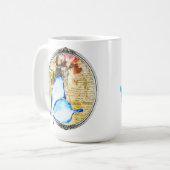Mug Aquarelle Papillon Et Cadre (Devant gauche)