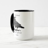 Mug Aquarelle Passive Agressive Raven fun Devis (Devant gauche)