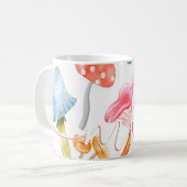 Mug Aquarelle Pastel Champignons (Devant gauche)