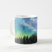 Mug Aquarelle paysage nocturne, Voie Lactée (Devant gauche)
