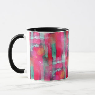 Mug Aquarelle peinte par résumé d'éclat de Sun